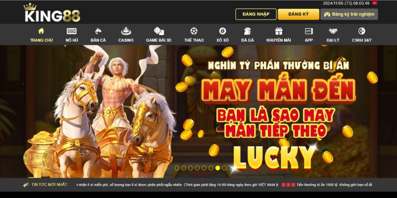 Sảnh casino King88 được nhiều bet thủ tham gia